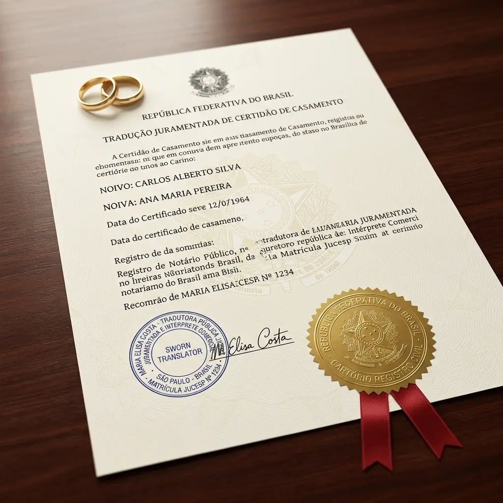 Juramentada - Certidão de Casamento
