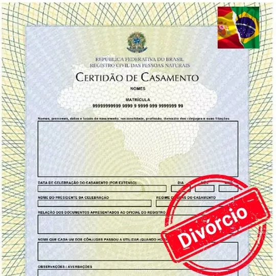 Espanhol - Tradução Juramentada Certidão de Divórcio