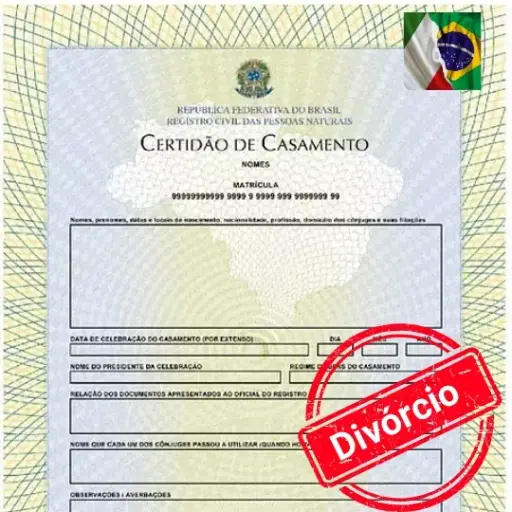 Italiano - Tradução Juramentada Certidão de Divórcio