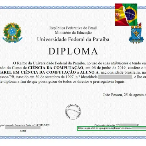 Espanhol - Tradução Juramentada Diploma