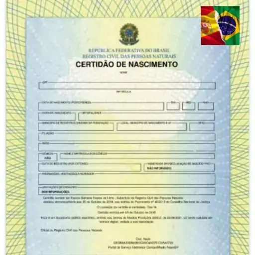 Espanhol - Tradução Juramentada Certidão de Nascimento
