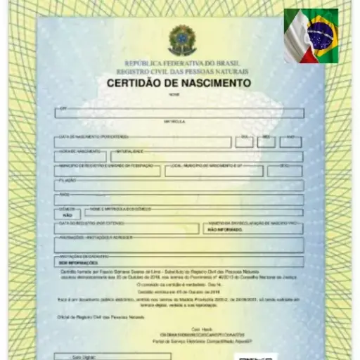 Italiano - Tradução Juramentada Certidão de Nascimento