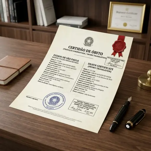 Juramentada - Certidão de Óbito